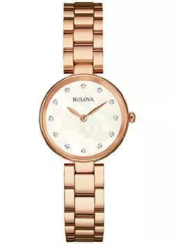 Японские наручные женские часы Bulova 97S111. Коллекция Diamonds