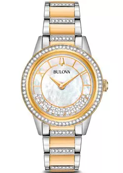 Японские наручные женские часы Bulova 98L245. Коллекция Crystal Ladies