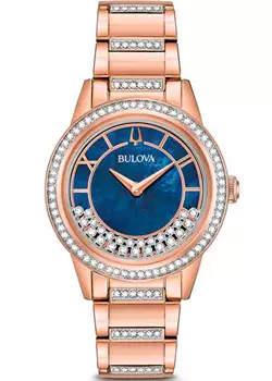 Японские наручные женские часы Bulova 98L247. Коллекция Crystal Ladies