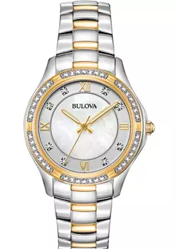 Японские наручные женские часы Bulova 98L255. Коллекция Crystal Ladies