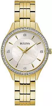 Японские наручные женские часы Bulova 98L274. Коллекция Crystal Ladies