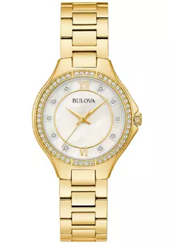 Японские наручные женские часы Bulova 98L295. Коллекция Crystal Ladies