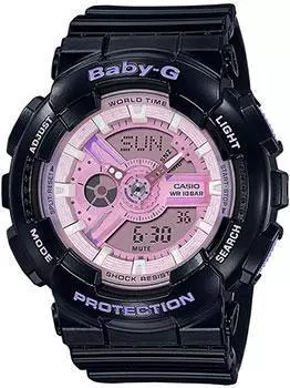 Японские наручные женские часы Casio BA-110PL-1AER. Коллекция Baby-G