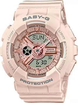 Японские наручные женские часы Casio BA-110XCP-4A. Коллекция Baby-G