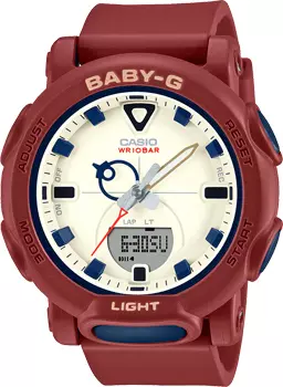 Японские наручные женские часы Casio BGA-310RP-4A. Коллекция Baby-G