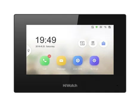 Видеодомофон HiWatch VDP-H2211B, 7" 1024x600, черный (VDP-H2211B)