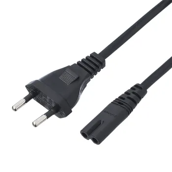 Кабель с вилкой IEC-320-C7-Schuko (Euro)(M), 1.8 м, черный GoPower (00-00025227)