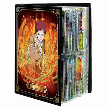 Аниме Наруто карты альбом книга мультфильм аниме Узумаки Наруто игровая карта папка загруженный список коллекция карт книга ребенок крутая игрушка в подарок
