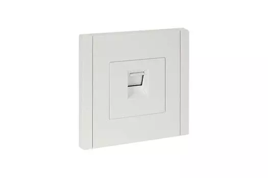Розетка RJ-45 скрытый монтаж категория 5e, IP20, белый, IEK FORTE&PIANO FP232 (FP-K10-1-K01)