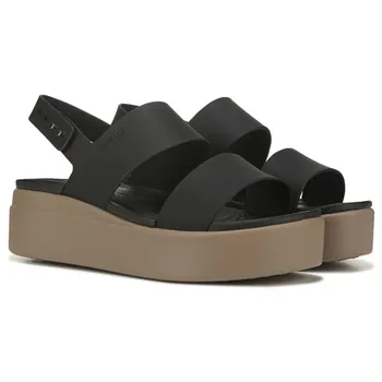 Женские сандалии на платформе Brooklyn Crocs, черный