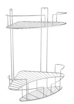 Угловая полка в ванну «Fora» Balcony FOR-DIM102 на стену хром