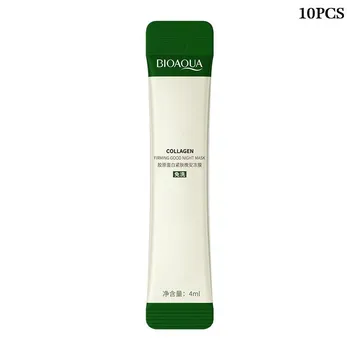 BIOAQUA Коллагеновая укрепляющая желейная маска для спокойной ночи, увлажняющая, восстанавливающая кожу, маска для сна с центеллой азиатской 5PCS