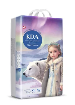 Подгузники детские КДА Кидс XL (12+ кг), 50 шт