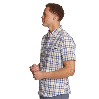 Рубашка на пуговицах из хлопчатобумажной ткани Big & Tall Eddie Bauer Pack It Tech, цвет Blue Bird