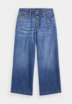 Расклешенные джинсы CROPPED WIDE LEG JEAN Ralph Lauren, синий деним