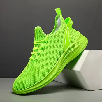 Мужская обувь Повседневная спортивная обувь Легкие кроссовки Fly Woven Driving Shoes Дышащие кроссовки 39 коричневый