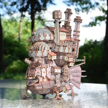 Diy красочная деревянная головоломка 3D механика волшебный замок подвижный строительный блок набор изысканные игрушки ручной работы подарок для подростков детей дубильная кора