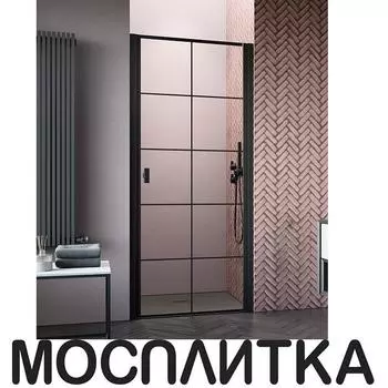 Душевая дверь Radaway Nes DWJ I Factory 80 см 10026080-54-55R стекло прозрачное, профиль черный