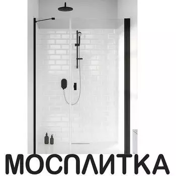 Душевая дверь Radaway Nes DWS 110 см 10028110-54-01R стекло прозрачное, профиль черный