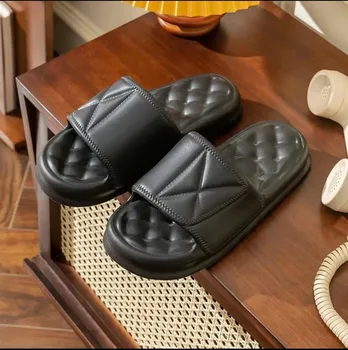 Женские летние тапочки для ванной комнаты из ЭВА с толстой подошвой 38-39 (fits 37-38)