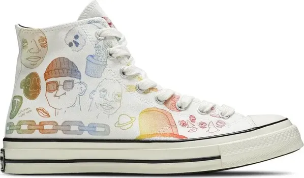 Кроссовки Converse Tyler, The Creator x Foot Locker x Chuck 70 Artist Series, белый