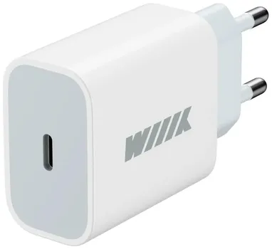 Сетевое зарядное устройство WIIIX 20 Вт, EU, USB type-C, PD, белый (UNN-4-1-01-PD)