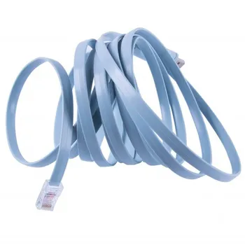 Консольный кабель KS-IS, USB 2.0(Am)-RJ-45(m), 1.8м, голубой (KS-537U)