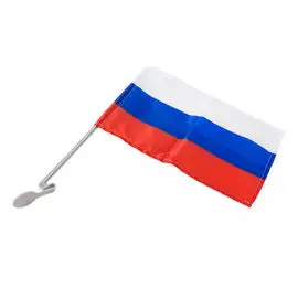 Флаг России автомобильный 24х36 с кронштейном AT1012436
