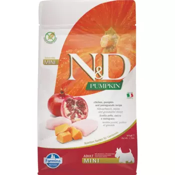 Farmina N&D PUMPKIN сухой корм для собак мелких пород, с курицей, тыквой и гранатом, 800г