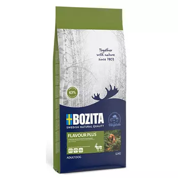 Bozita Naturals Flavour Plus cухой корм с олениной для собак, 12кг