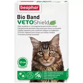 Beaphar Bio Band Ошейник от блох, клещей и комаров для кошек и котят, 35 см