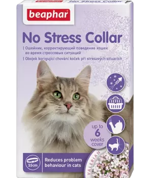 Beaphar Ошейник No Stress Collar для кошек, 35 см