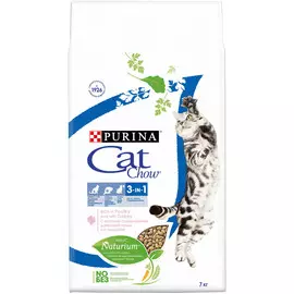 Cat Chow CAT CHOW Кошка Взр 3в1 Дом Птица Инд 7кг