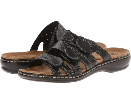Сандалии Clarks Leisa Cacti Q, цвет Black Leather