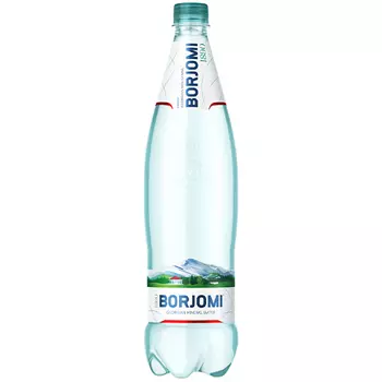 Вода Боржоми 1 литр, газ, пэт, 6 шт. в уп.