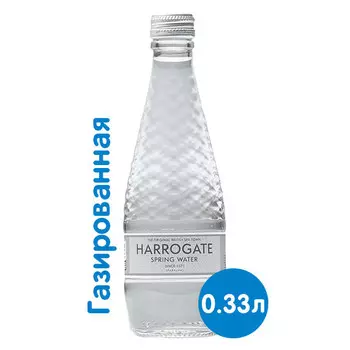 Вода Harrogate Spa / Харрогейт Спа 0.33 литра, газ, стекло, 24 шт. в уп.