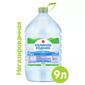 Вода Калинов Родник для кулера 9 литров, 2 шт. в уп.