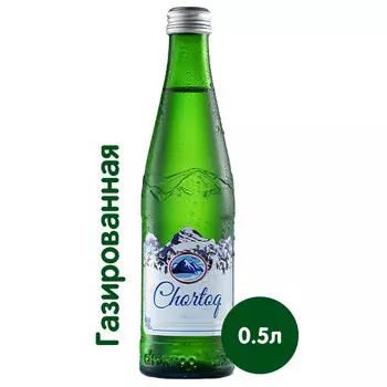 Вода Chortoq лечебно-столовая 0,5 литра, газ, стекло, 12 шт. в уп.