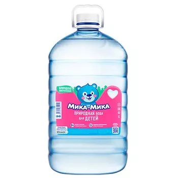 Вода Мика-Мика природная питьевая детская 5 литров, 2 шт. в уп.