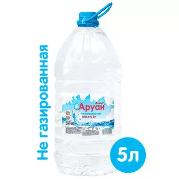 Вода природная Аруан 5 литров 2 шт. в уп.