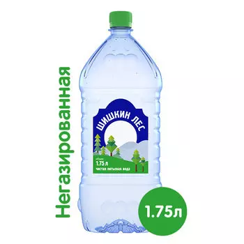 Вода Шишкин лес 1,75 литра, без газа, пэт, 8 шт. в уп.