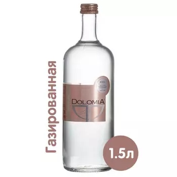 Вода Dolomia Exclusive 0.75 литра, газ, стекло, 12 шт. в уп.