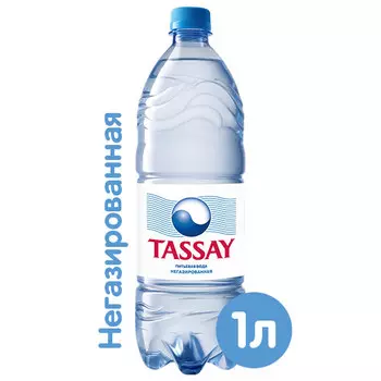 Вода Tassay 1 литр, без газа, пэт, 6 шт. в уп.