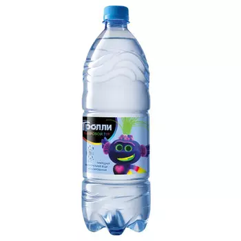 Вода Tassay герои мультфильма Тролли 1 литр, без газа, пэт, 6 шт. в уп.
