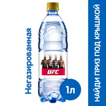 Вода Tassay UFC 1 литр, без газа, пэт, 6 шт. в уп.