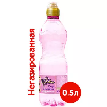 Вода Тбау детская Царевны 0,5 литра, спорт, без газа, пэт, 12 шт. в уп.