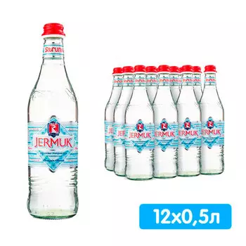 Вода Джермук 0,5 литра, без газа, стекло, 12 шт. в уп.