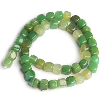 8x8 мм разноцветные квадратные каменные кубы-разделители, свободные бусины для изготовления ювелирных изделий, браслет ручной работы «сделай сам», ремесло 8x8mm