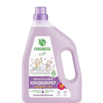 SYNERGETIC Кондиционер-ополаскиватель для белья "Лавандовое поле" 50 стирок 1500