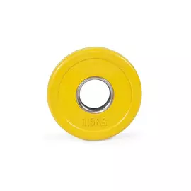 Цветной тренировочный диск Stecter D50 мм 1,5 кг желтый 2234